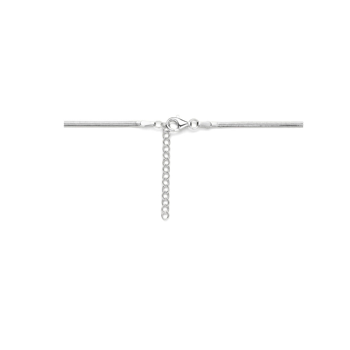 Fantasy Collection Collier gourmette 2 mm 40 + 4 cm zilver