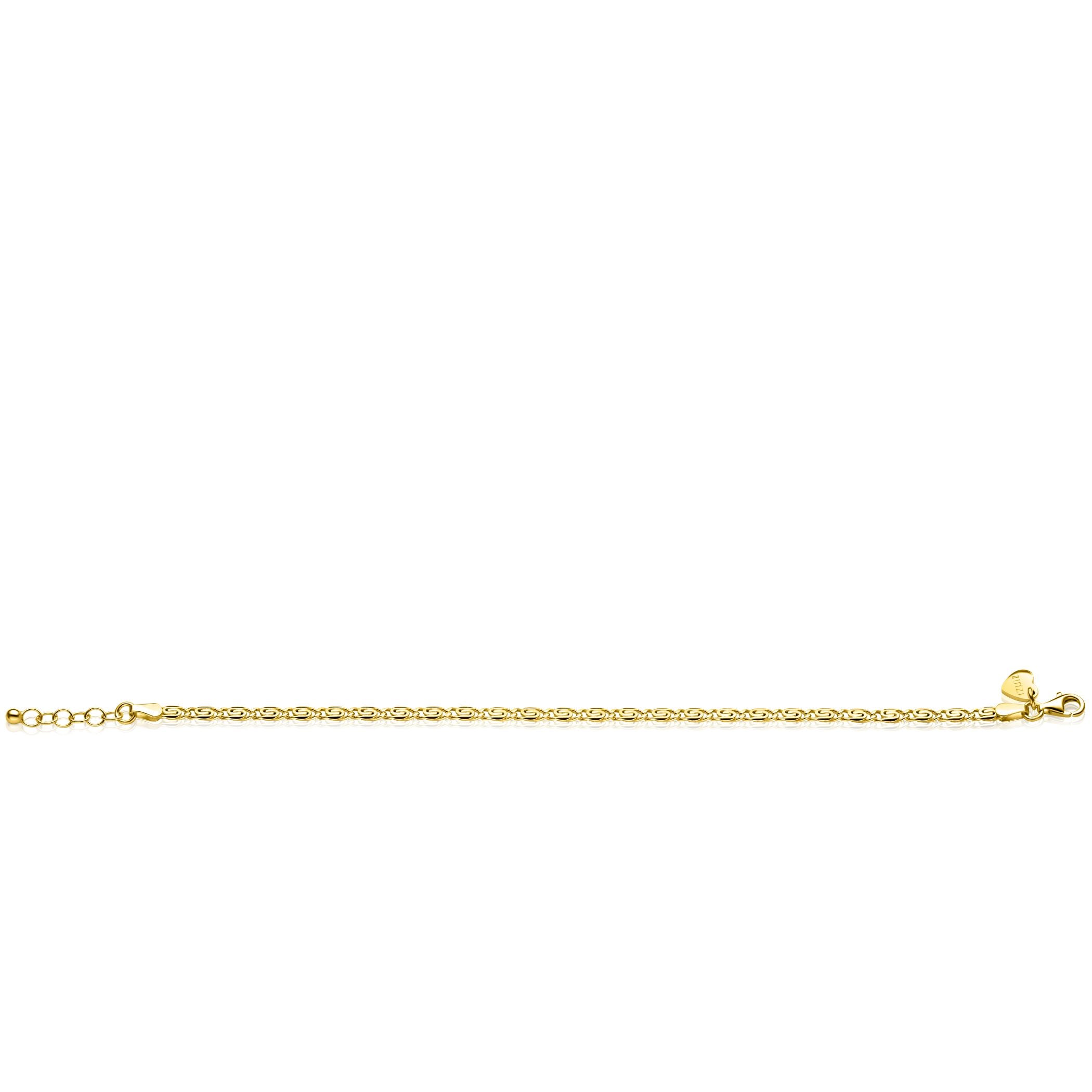 ZINZI Verguld Zilveren Armband 17-20cm - ZIA2712G