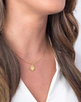Zinzi gold plated zilveren hanger glad rond plaatje voor gravure ZIH2345G12 (zonder collier) - PansiteNederland.nl