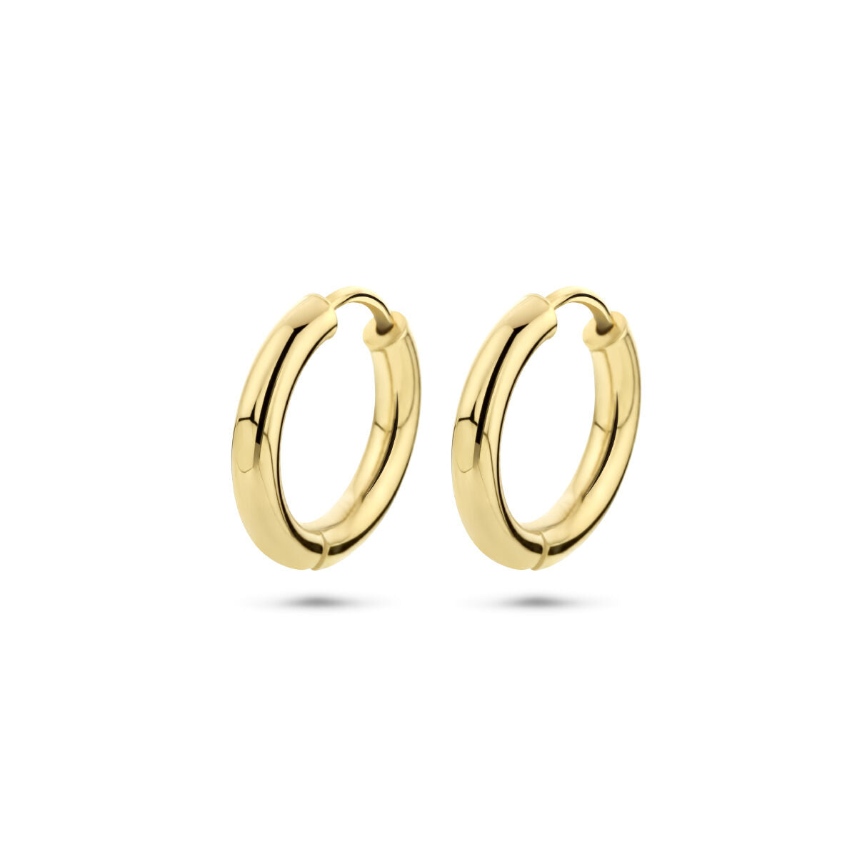 9K Geelgouden 9k oorringen 15 mm - 8000158