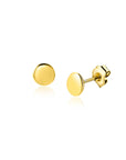 Zinzi Gold 14 karaat gouden oorknoppen glad rond 5mm ZGO503