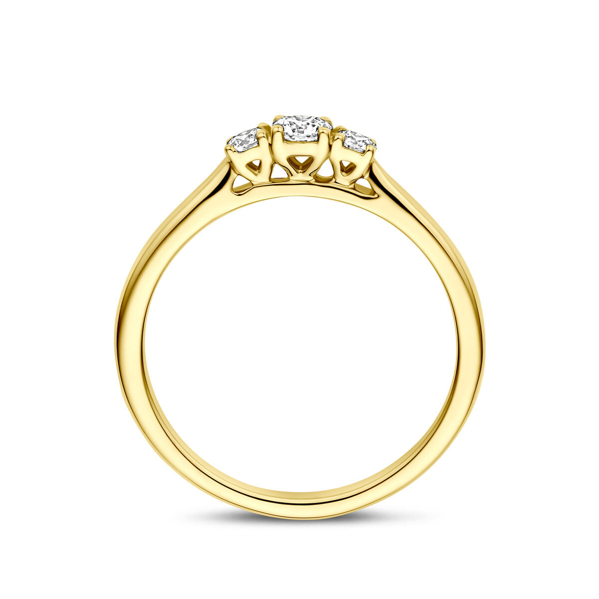 Fantasy Collection Ring lab grown diamant 0.26ct g vs 14K geelgoud