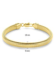 Geelkleurige Edelstalen Armband Ion Plating 6506153 – 8 mm 19 cm
