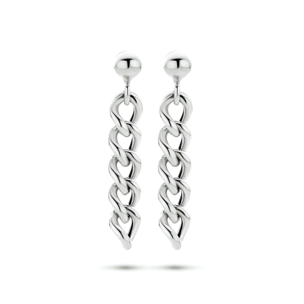 Zilver Gerhodineerd Oorhangers Schakel 1337238 - PansiteNederland.nl