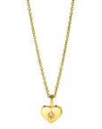 Zinzi NOVEMBER hanger 8mm gold plated geboortesteen geel citrien zirkonia ZIH-NOV (zonder collier) - PansiteNederland.nl
