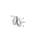 Zilver Gerhodineerd Klapoorringen 3 MM Vlak 1304812 - PansiteNederland.nl
