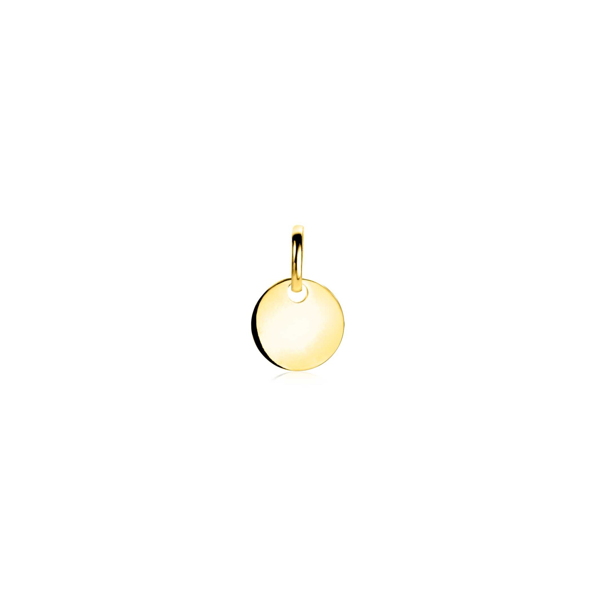 Zinzi Gold 14 krt gouden hanger met trendy glanzend hartje van 8mm ZGH396-8 (zonder collier) - PansiteNederland.nl