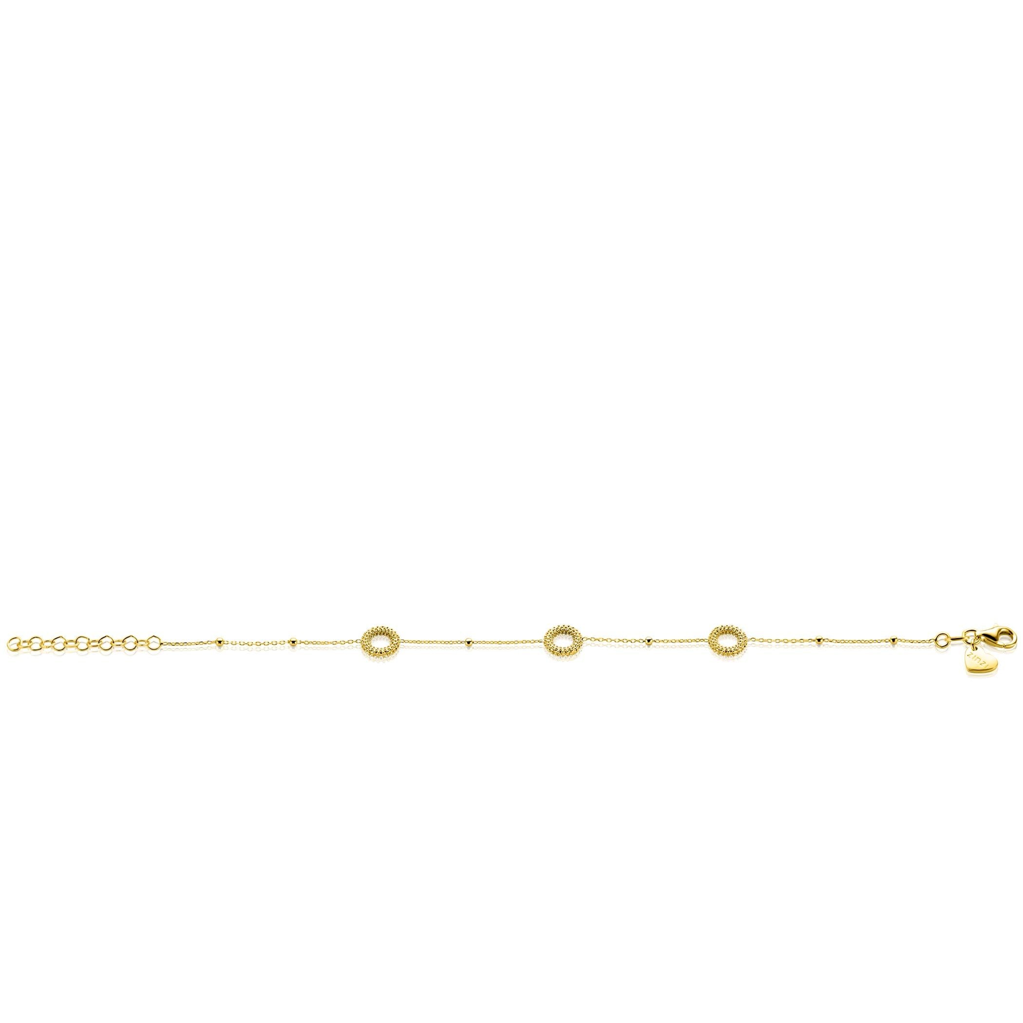 ZINZI Verguld Zilveren Armband 17-20cm - ZIA2704G