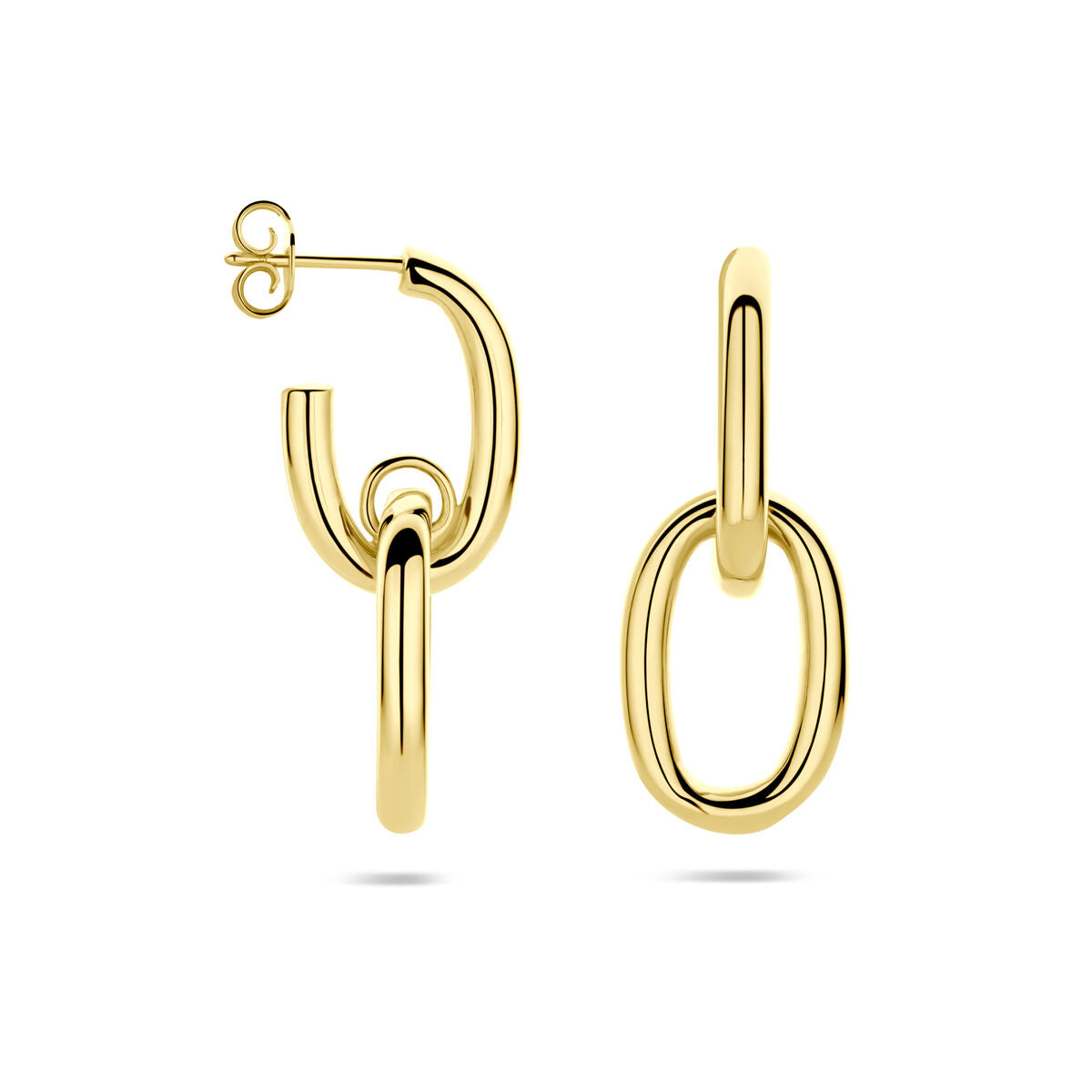 14K geelgouden oorhangers 35 mm - 4033619