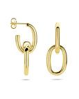 14K geelgouden oorhangers 35 mm - 4033619