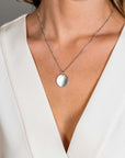 Zinzi zilveren hanger glad rond plaatje voor gravure ZIH2345-20 (zonder collier) - PansiteNederland.nl