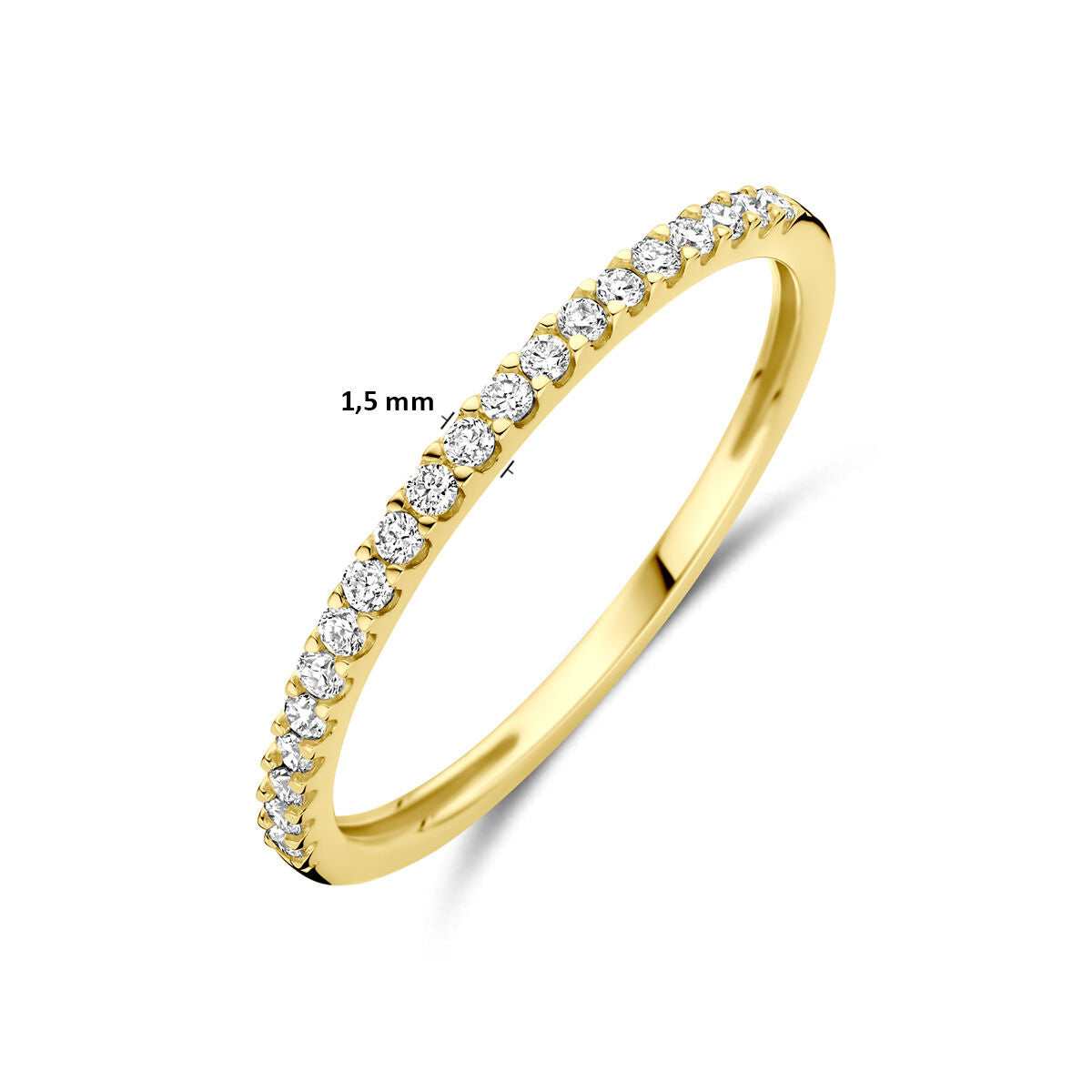 Fantasy Collection Ring lab grown diamant 0.15ct h si 14K geelgoud