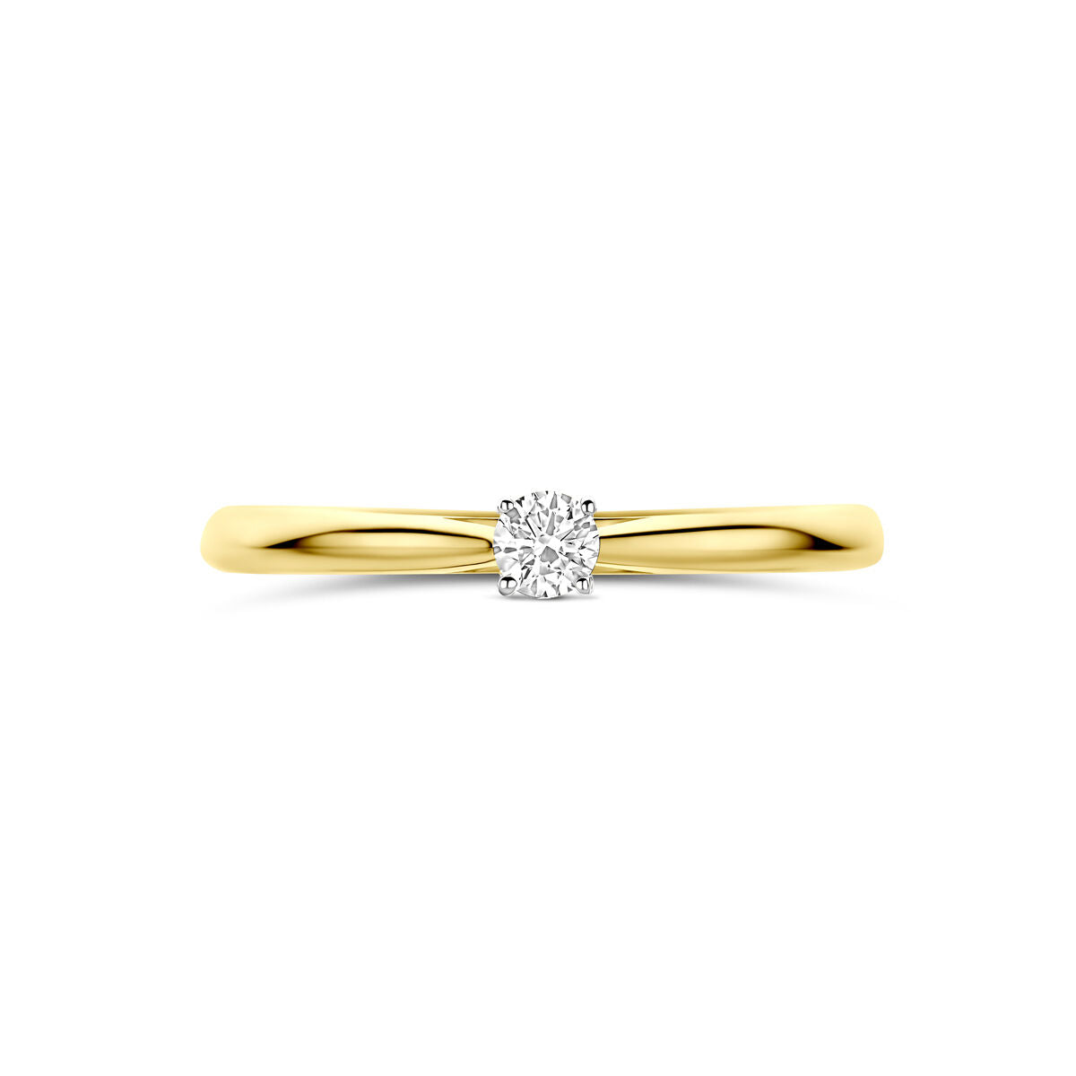 Fantasy Collection Ring lab grown diamant 0.10ct h si 14K bicolor goud