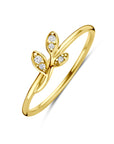 14K Geelgouden Ring Diamant 0.03Ct H Si 4034194