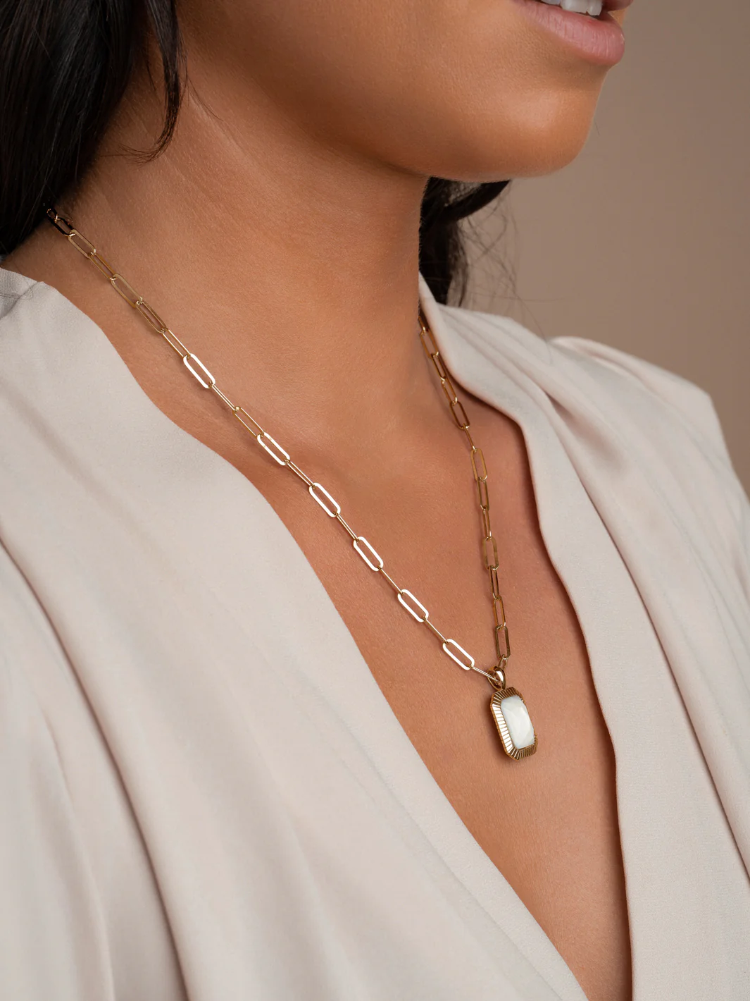 Sparkling Jewels hanger - Gold - Mother of Pearl Baguette SPG23-P01 - PansiteNederland.nl