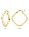14K geelgouden oorringen 25 mm - 4033502