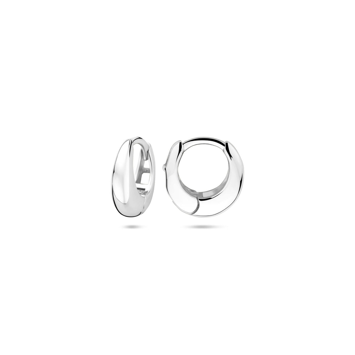 Zilveren gerhodineerde klapoorringen 11,5 mm - 1340806