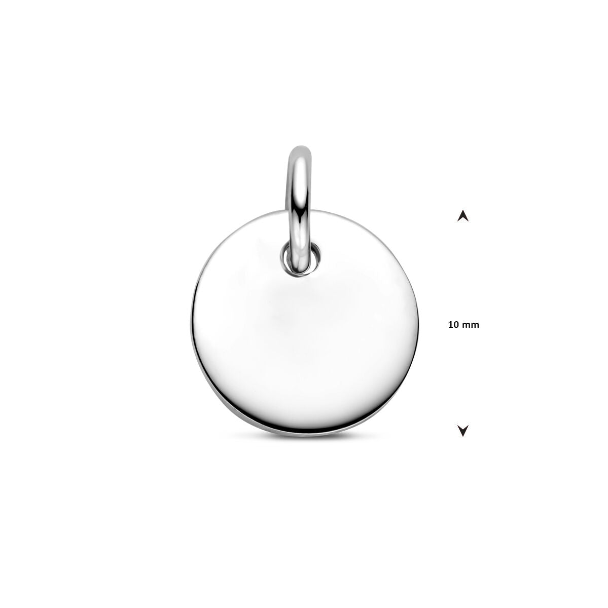 Zilveren graveerhanger rond 16mm 1326326 - PansiteNederland.nl