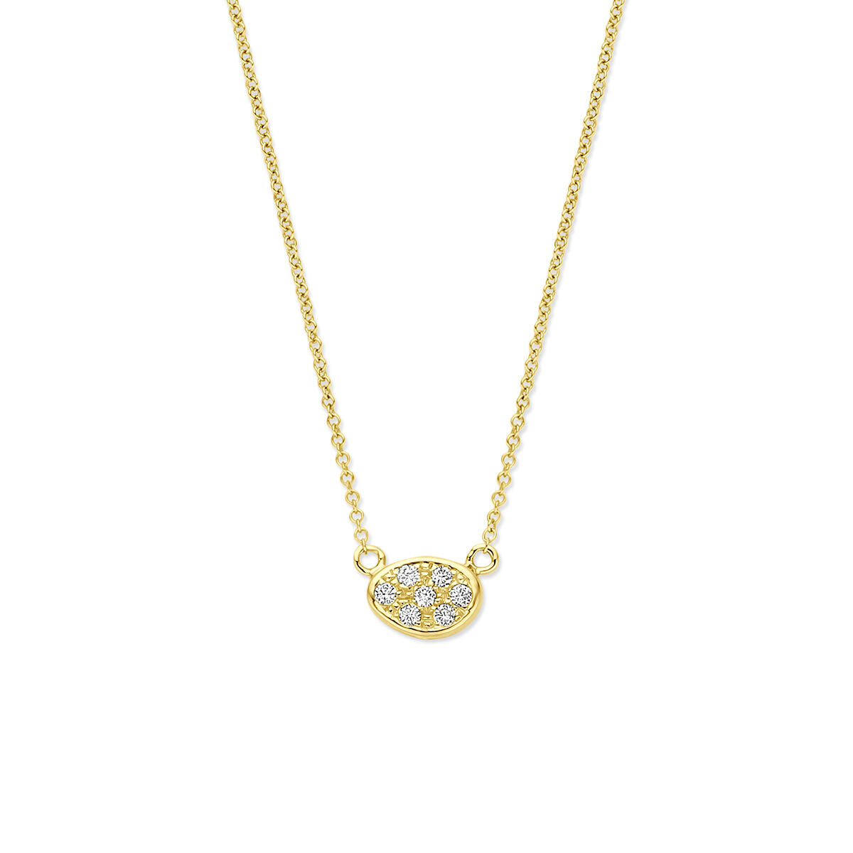Fantasy Collection Collier diamant 0.07ct h si 41 - 43 - 45 cm 14K geelgoud
