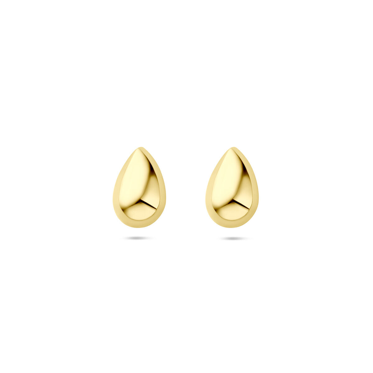 14K geelgouden oorknoppen druppel 8 mm - 4034090