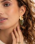 Sparkling Jewels Oorstenen | Blossom - Lime Jade EAGEM64-BS - PansiteNederland.nl