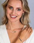 Zinzi zilveren armband met glanzend plaatje om te graveren 17-20cm ZIA2344 - PansiteNederland.nl