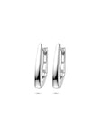 Zilveren gerhodineerde klapoorringen 17 mm - 1341213