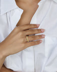 9K Gouden Geel Kleurig Ring Bolletjes 8000223 - PansiteNederland.nl