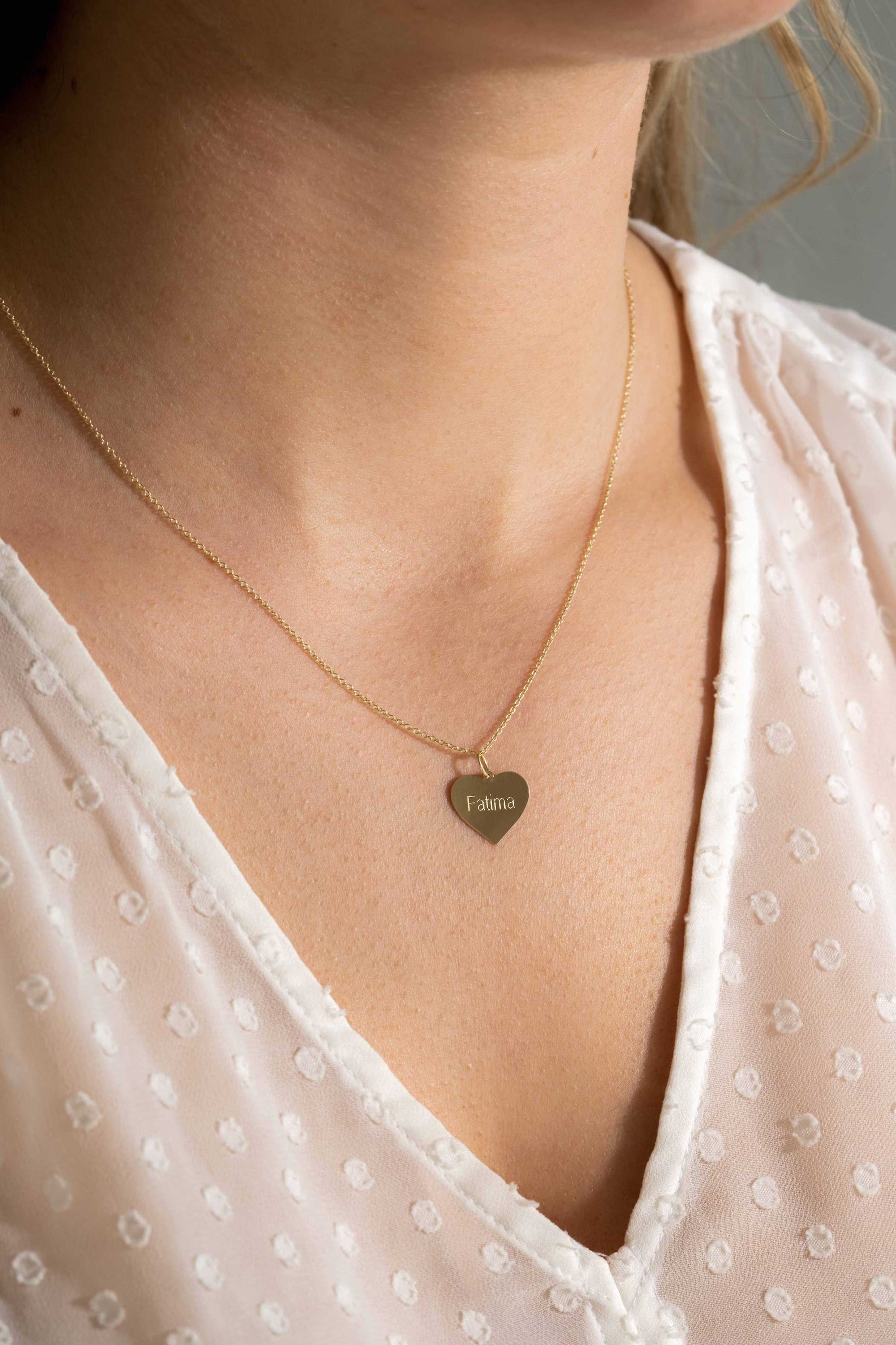 Zinzi Gold 14 krt gouden hanger met glanzend hartje van 14mm ZGH363-14 (zonder collier) - PansiteNederland.nl