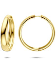 Zilveren vergulde geel klapoorringen 40 mm 1 micron - 2104088