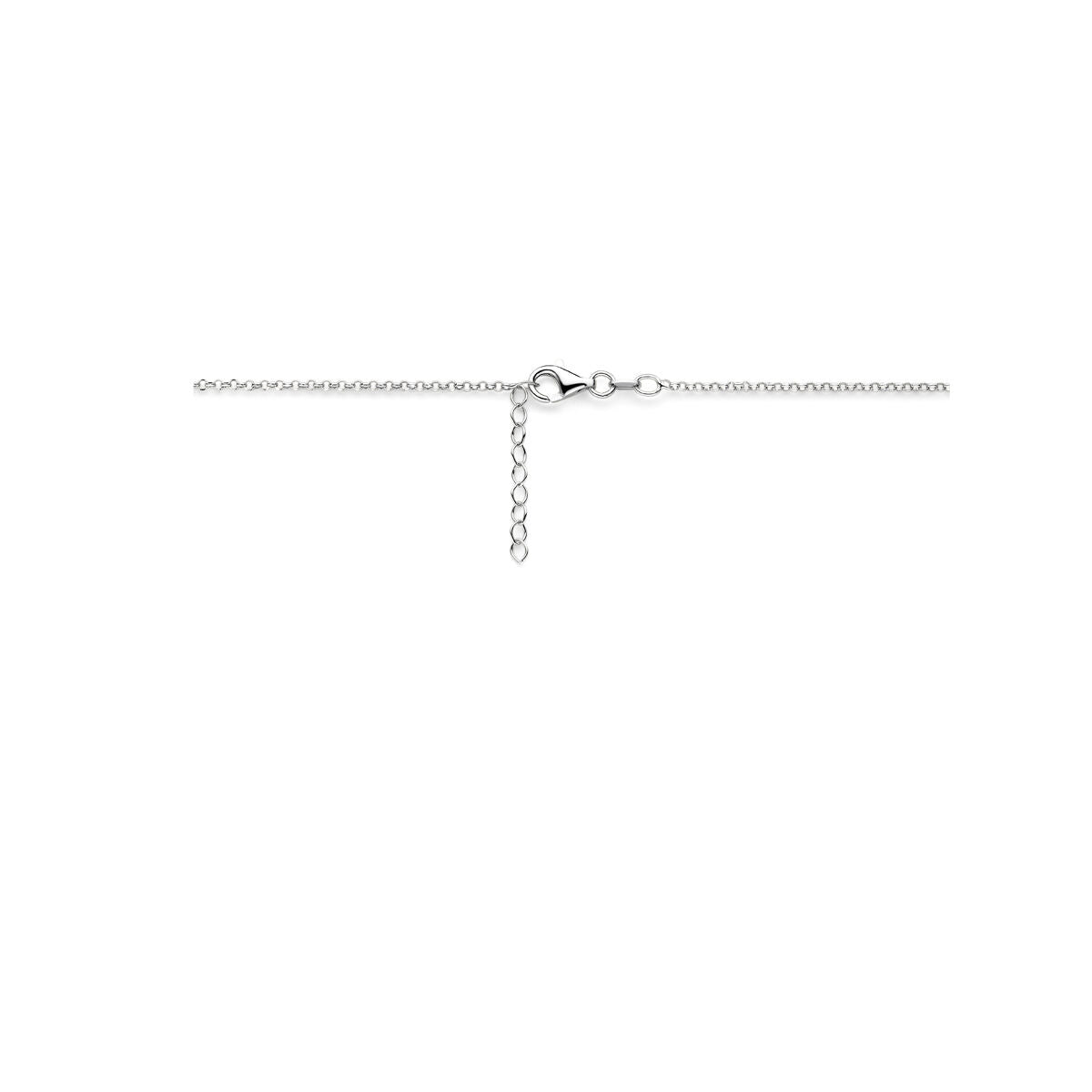 zilver gerhodineerd collier veer 40,5 + 3 cm 1337222 - PansiteNederland.nl