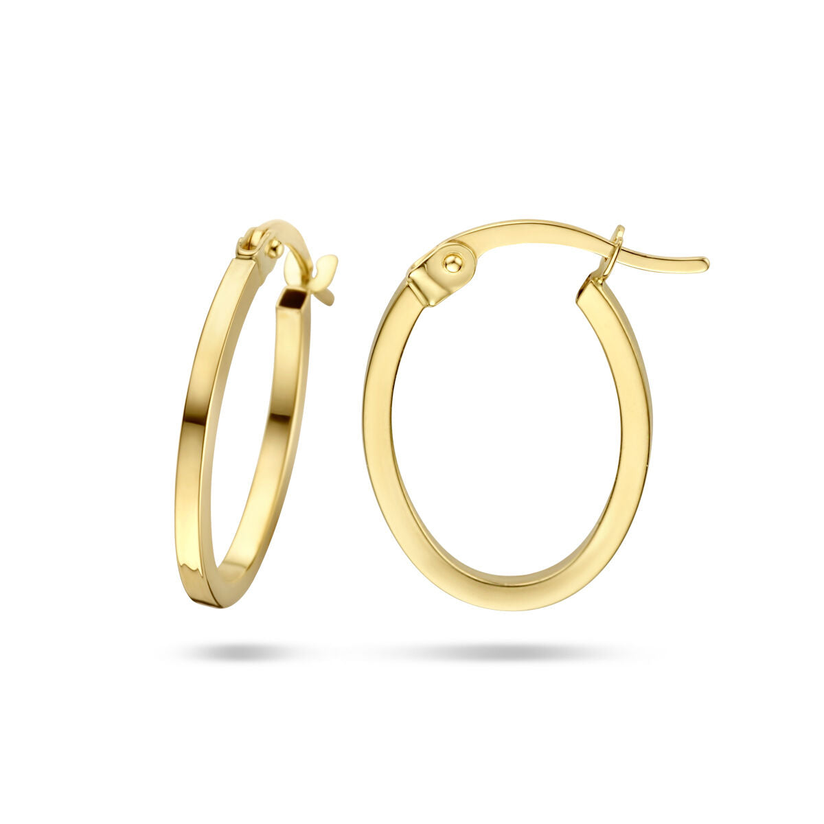 9K Geelgouden 9k oorringen 18,5 mm - 8000174