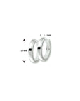 Zilver Klapoorringen 2 MM Vlak 1009796 - PansiteNederland.nl
