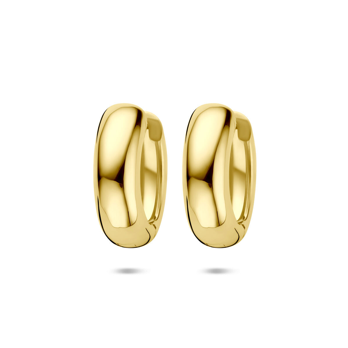 Zilveren vergulde geel klapoorringen 20 mm 1 micron - 2104091