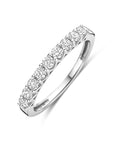 Zilveren Gerhodineerde Ring Zirkonia 1341243