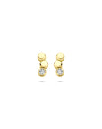 14K geelgouden oorknoppen zirkonia 8,5 mm - 4034238