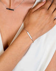 Zinzi zilveren armband met glanzend plaatje om te graveren 17-20cm ZIA2344 - PansiteNederland.nl