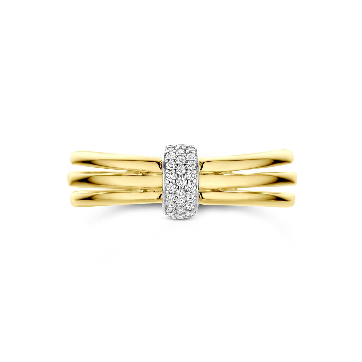 Fantasy Collection Ring diamant 0.08ct h si 14K bicolor goud
