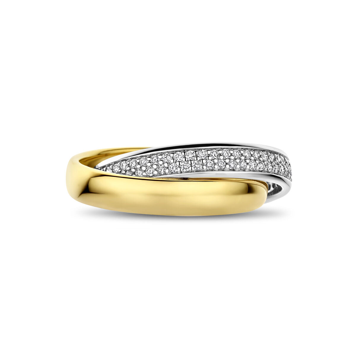 Fantasy Collection Ring diamant 0.54ct h si 14K bicolor goud