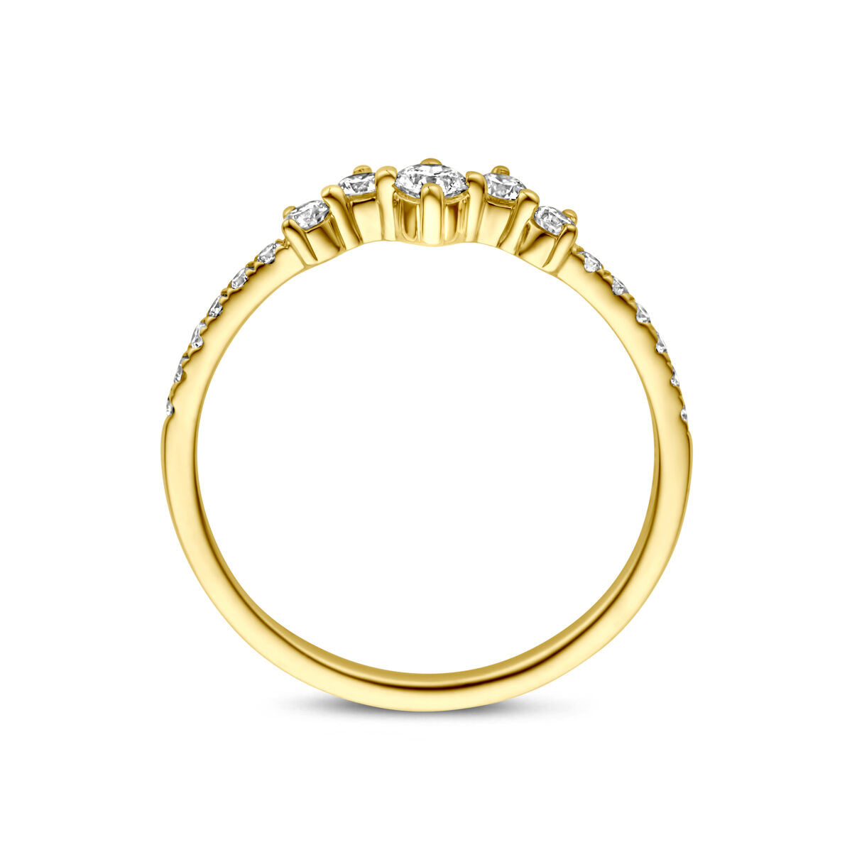 Fantasy Collection Ring lab grown diamant 0.33ct h si 14K geelgoud
