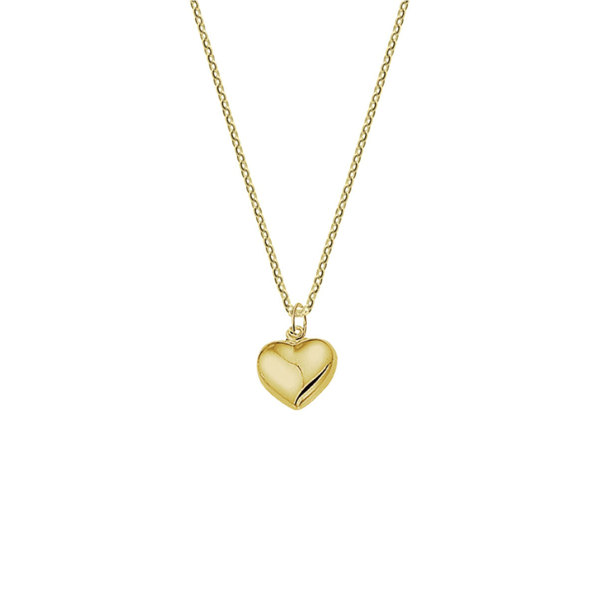 14K geelgoud collier hart 41 + 4 cm 4018055 - PansiteNederland.nl