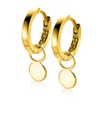 Zinzi Gold 14 krt gouden oorbedels glad rond 5,5mm ZGCH388 (zonder oorringen)