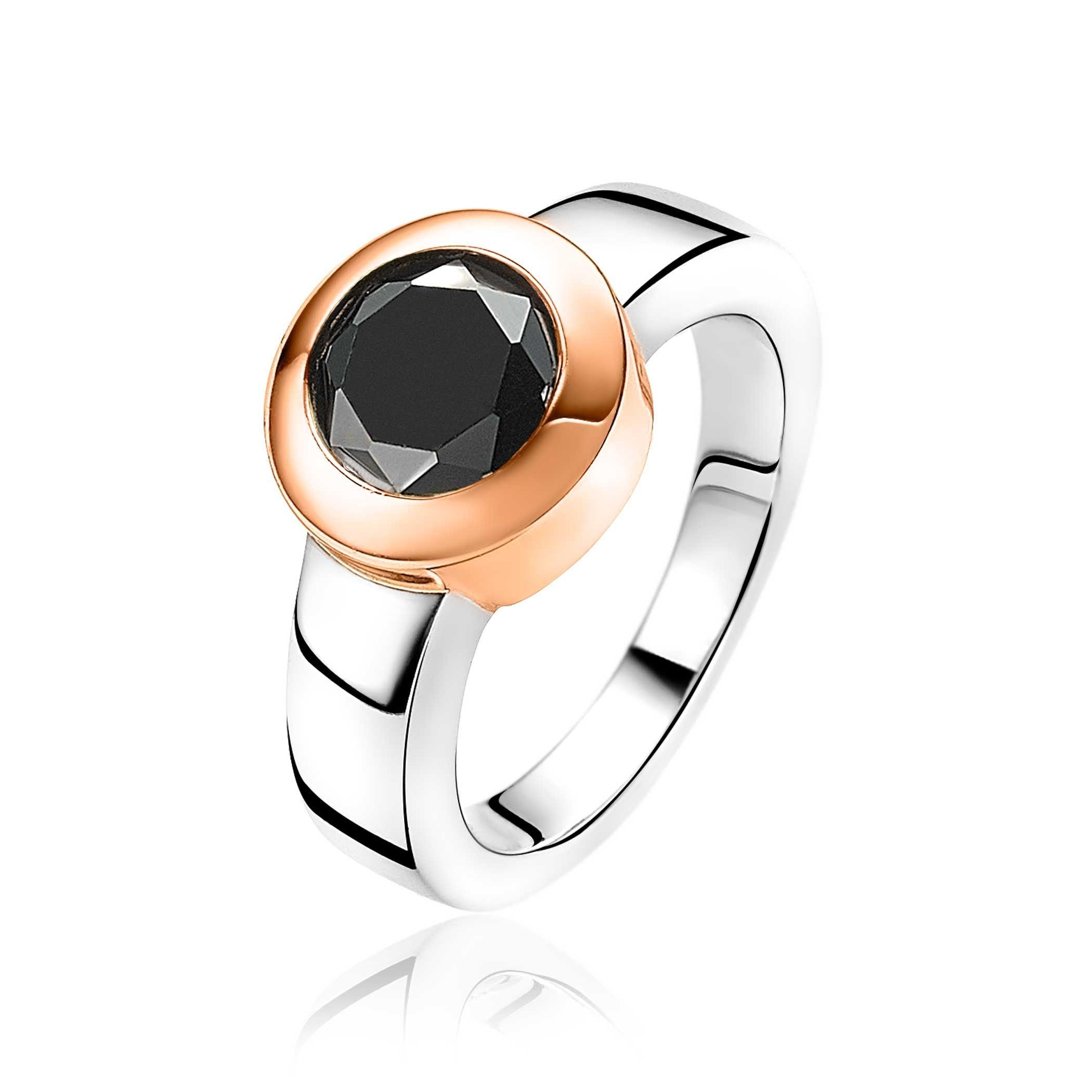 ZINZI Verguld Zilveren Ring ZIR3
