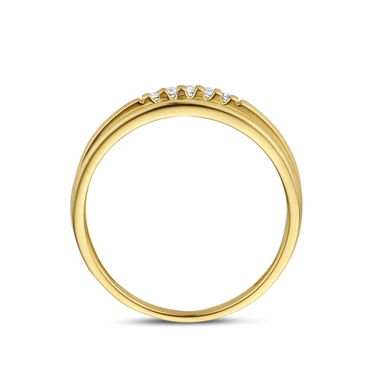 Fantasy Collection Ring diamant 0.05ct h si 14K geelgoud