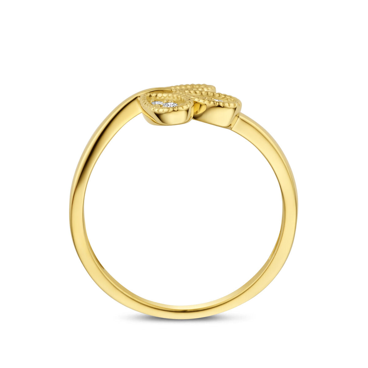 Fantasy Collection Ring diamant 0.09ct h si 14K geelgoud