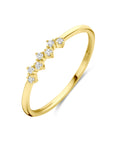 14K Geelgouden Ring Zirkonia 4034141