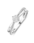 Zilveren Gerhodineerde Ring Zirkonia 1341177