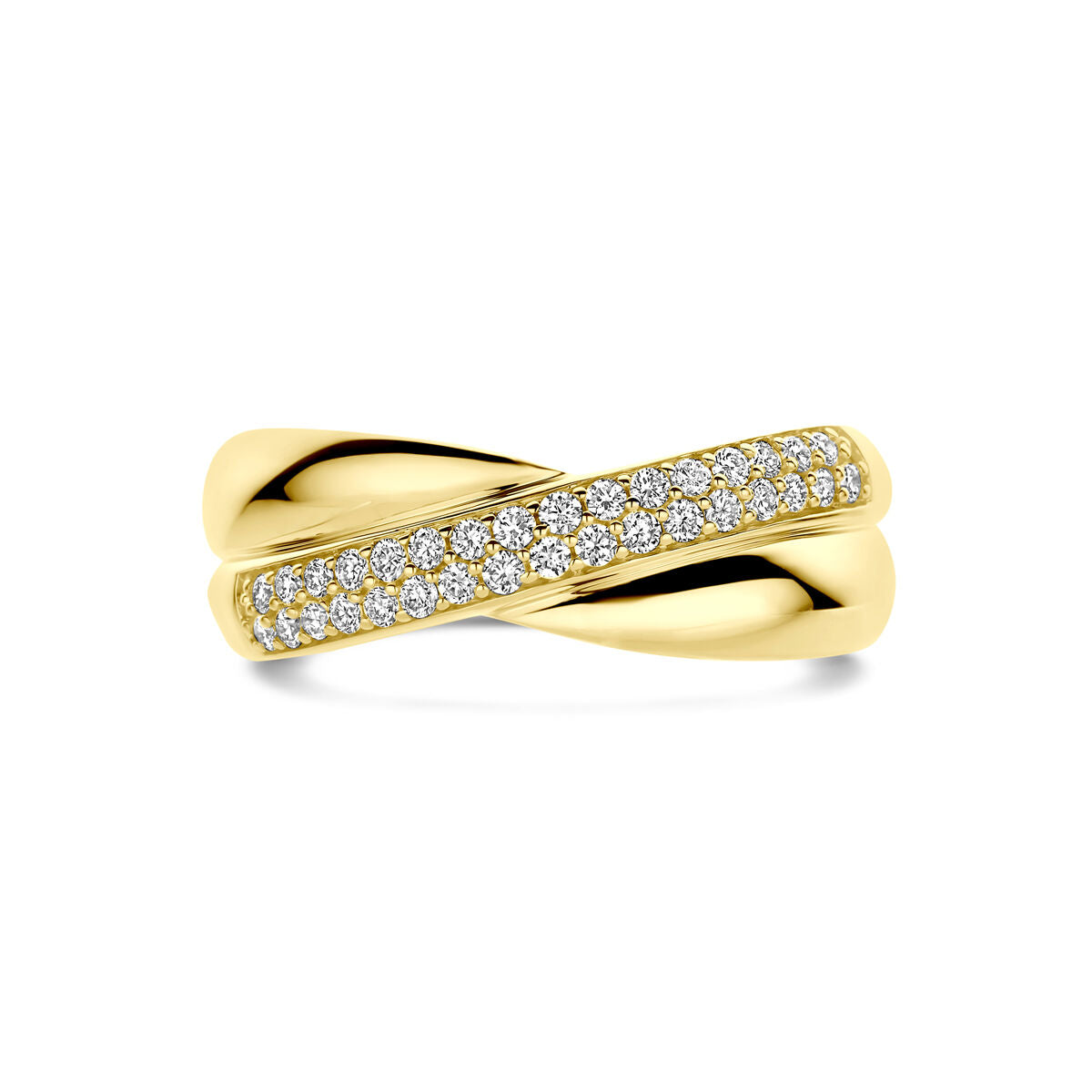 Fantasy Collection Ring lab grown diamant 0.29ct h si 14K geelgoud