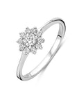 Zilveren Gerhodineerde Ring Zirkonia 1340849