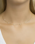 zilver verguld (geel) collier zirkonia 40 + 4 cm 3 micron 2103333 - PansiteNederland.nl